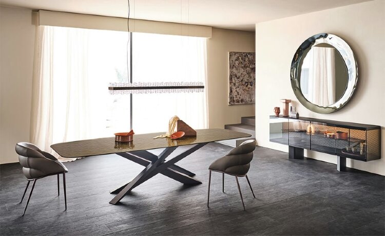 Обеденный стол Cattelan Italia Lancer Moonglass