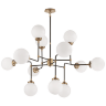Люстра Visual Comfort Bistro Medium Chandelier Antique Brass