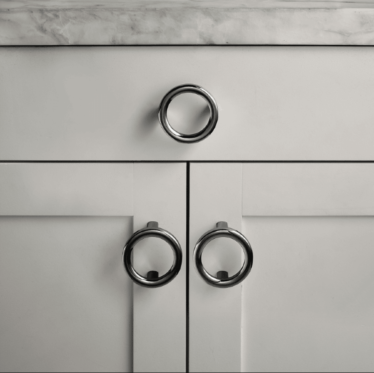 Ручка-кнопка Restoration Hardware Lenox d.4.4cm Polished Chrome