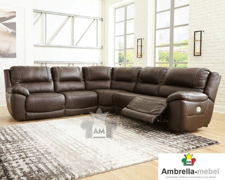 U71604S1 Dunleith 5-секционный диван с реклайнером, ASHLEY