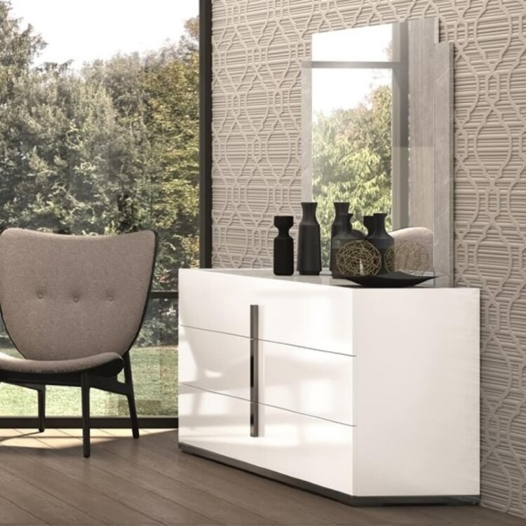 Низкий комод Status Italy Mara, три ящика, MABWHCM01