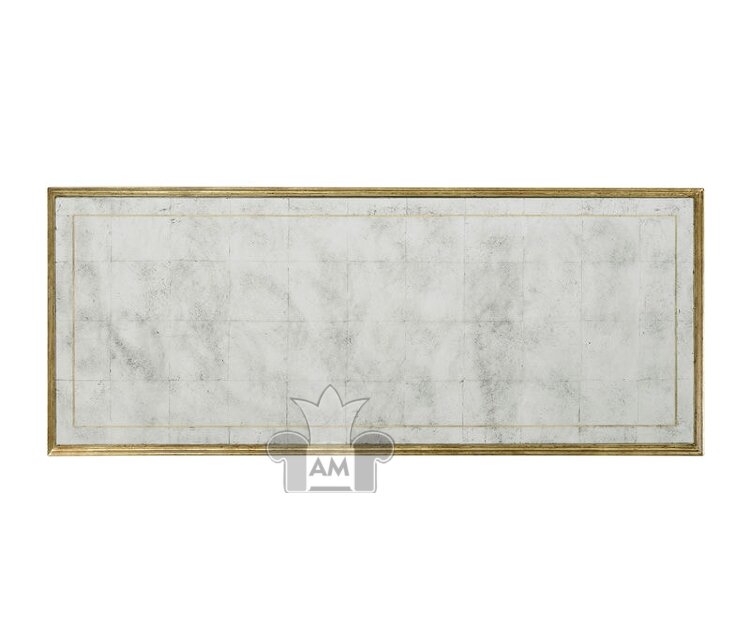 Консоль Jonathan Charles Eglomise & Gilded Iron Horseshoe Console Table 494155-G
