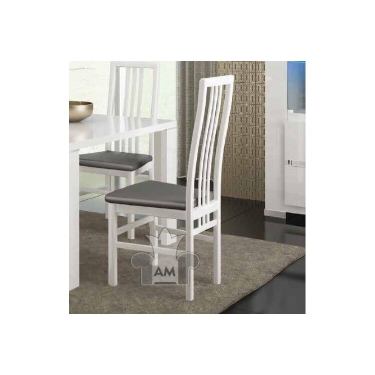 Стул эконом Status Elegance White серая экокожа