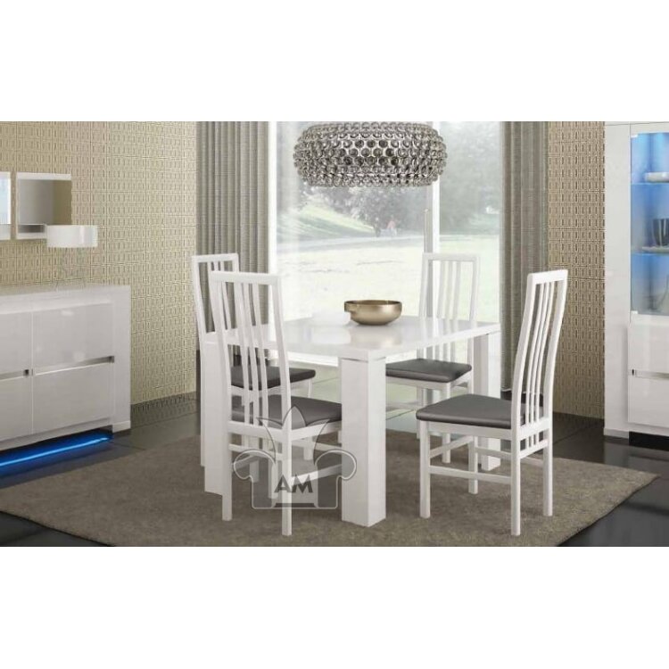 Стул эконом Status Elegance White серая экокожа