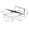 Кровать мягкая Camelgroup VENUS  180x200, с подъемником 158LET.04TS63