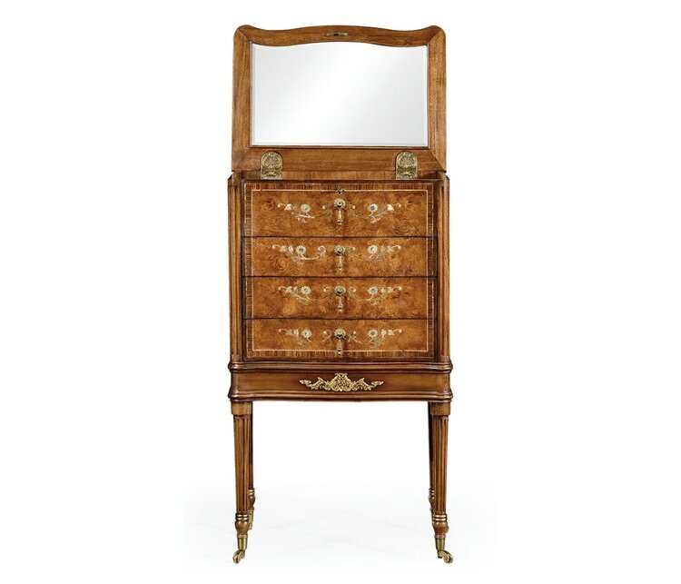 Комод Jonathan Charles Burl & Mother of Pearl Collectors Cabinet