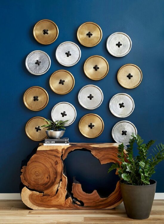 Настенный декор Phillips Collection Button Wall Tile Gold