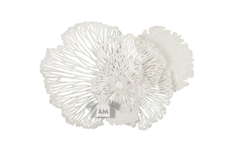 Настенный декор Phillips Collection Flower Wall Art White