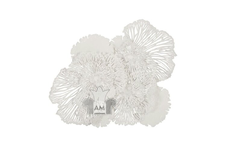 Настенный декор Phillips Collection Flower Wall Art White