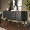 Буфет MOD Interiors Altea, 4 двери, шпон Орех F / серый матовый, MDI.SB.ALT.10