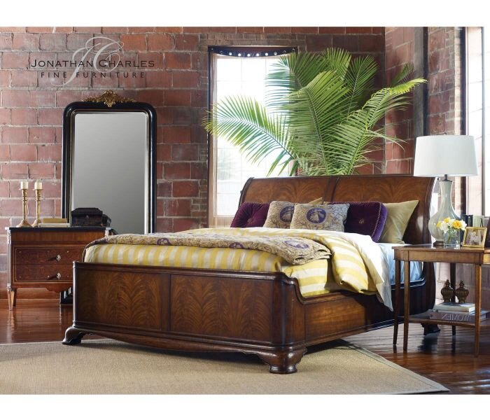 Кровать Jonathan Charles Sleigh Bed Monarch