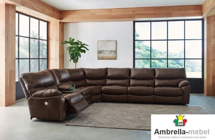 U8290201, U8290246, U8290275, U8290277 Family Circle 4-секционный модульный диван с электрическим реклайнером, ASHLEY