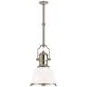 Люстра Visual Comfort Country Industrial Small Pendant Polished Nickel/Glass