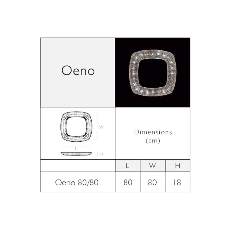Люстра Manooi Oeno 80/80