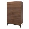 Шкаф MOD Interiors Benissa, двухдверный, без зеркал, шпон ореха F, MDI.WR.BS.48 Шкаф MOD Interiors Benissa, двухдверный, без зеркал, шпон ореха F, MDI.WR.BS.48