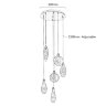 Подвесной светильник Delight Collection MT9176-6H pearl black