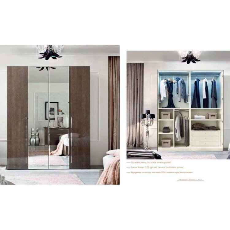 Шкаф 3-дверный Platinum Camelgroup без зеркал, 136AR2.17PL