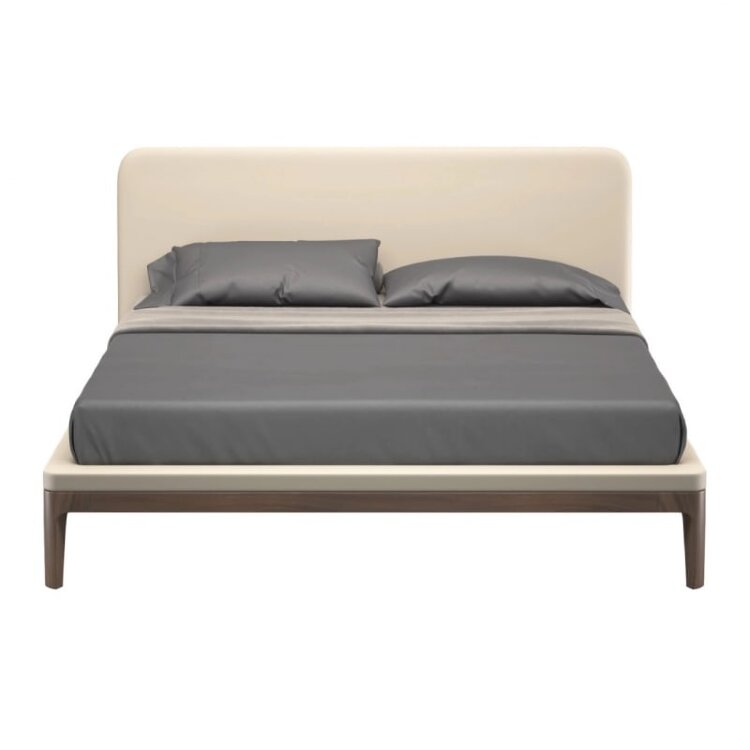 Кровать MOD Interiors Ronda, 160х200, орех F, экокожа 63, MDI.BD.RD.121