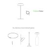 Настольная лампа Axo Light Float Concrete Green