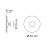 Настенный/Потолочный светильник Vibia Top 1155 White