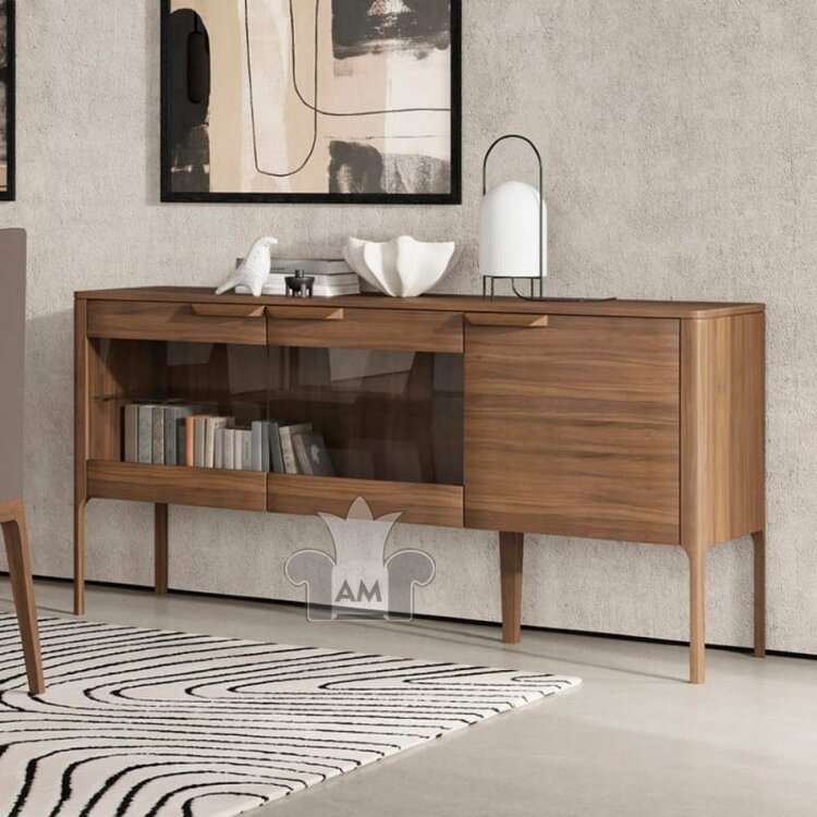 Буфет MOD Interiors Ronda, 3 двери, Орех F, MDI.SB.RD.102
