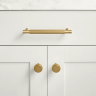 Ручка-скоба Restoration Hardware Pillars L.10.2 Lacquered Burnished Brass