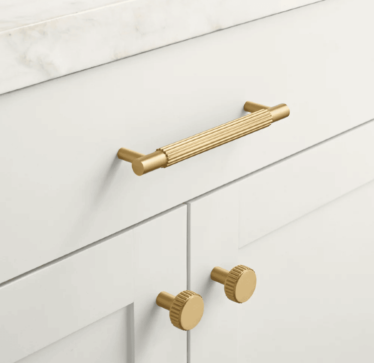 Ручка-скоба Restoration Hardware Pillars L.10.2 Lacquered Burnished Brass