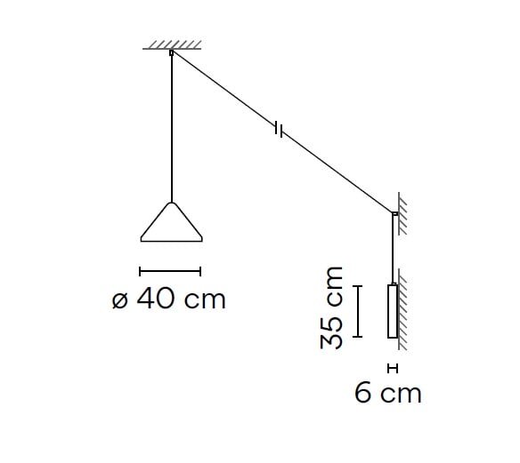 Настенный светильник Vibia North 5642 Blue