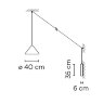 Настенный светильник Vibia North 5642 Blue