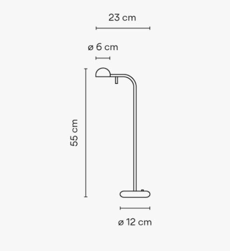 Настольная лампа Vibia Pin 1650 Green