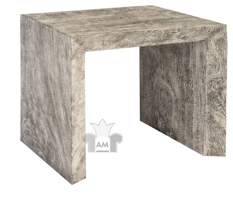 Декоративный стол Phillips Collection Waterfall Side Table Grey Stone