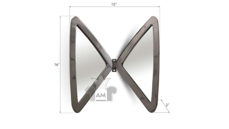 Зеркало Phillips Collection Butterfly Mirror Black Nickel