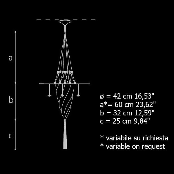 Подвесной светильник Archeo Venice Design 101.DB