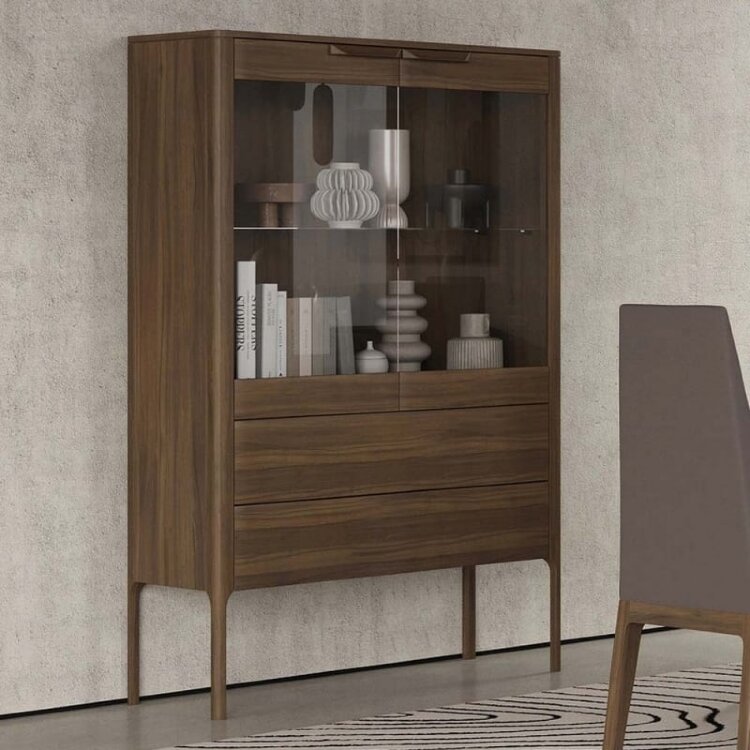 Витрина 2-дверная MOD Interiors Ronda, Орех F, MDI.DC.RD.103
