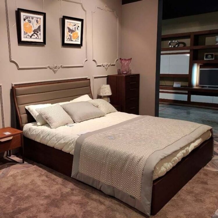 Кровать MOD Interiors Ronda, 180х200, с подъемным механизмом, Грецкий орех, MDI.BD.RD.79