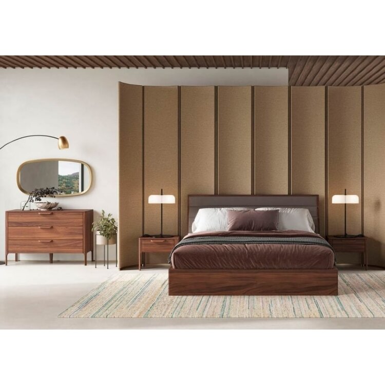 Кровать MOD Interiors Ronda, 180х200, с подъемным механизмом, Грецкий орех, MDI.BD.RD.79