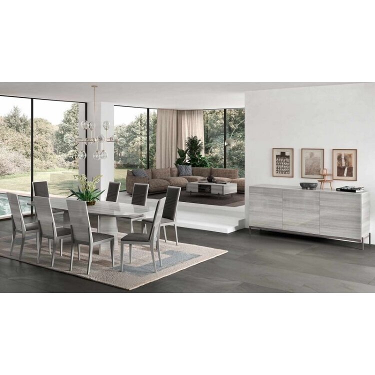 Стол обеденный Status Italy Mia Silver Grey 180/270, раздвижной, MIDGRTA04