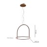 Подвесной светильник Axo Light U-Light 90 Rust Brown
