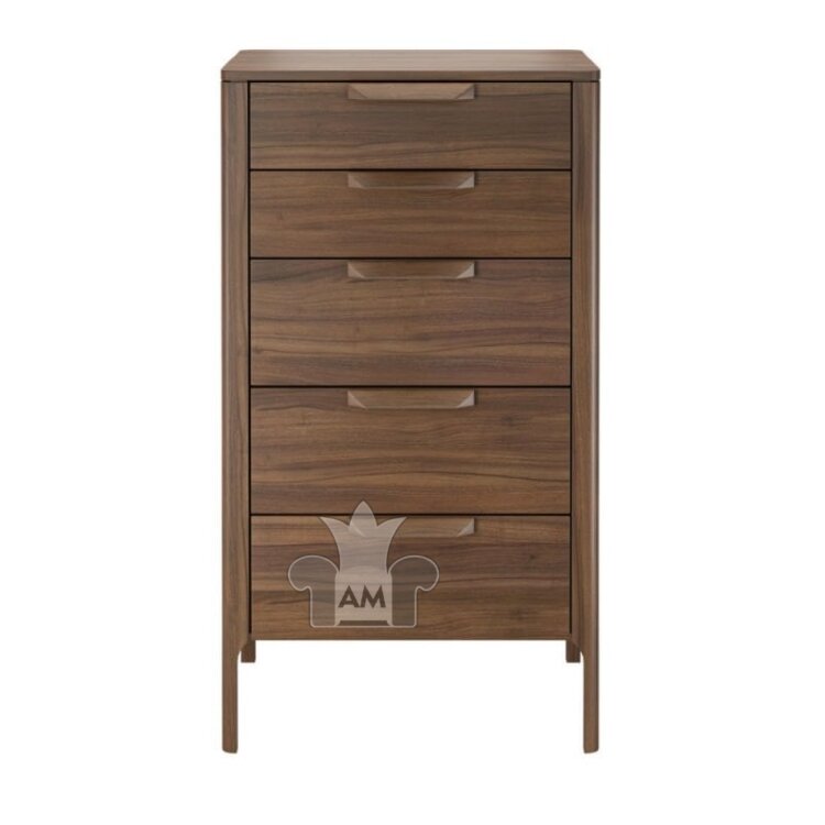 Комод высокий MOD Interiors Ronda, пять ящиков, Орех F, MDI.CHD.RD.105