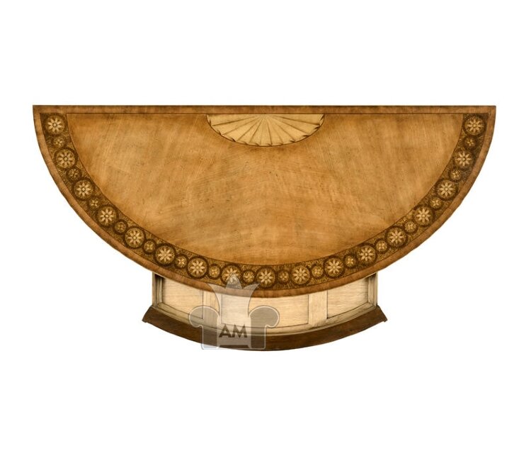 Консоль Jonathan Charles Gilded Demilune Console Table 493226-GIL
