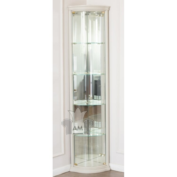 Угловая витрина Disemobel Classic, 38 см, беж/ваниль, 926