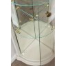 Угловая витрина Disemobel Classic, 38 см, беж/ваниль, 926