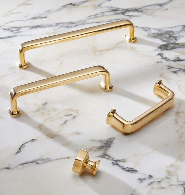 Ручка для бытовой техники Rejuvenation Archie L30.5cm Aged Brass
