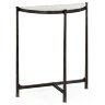 Консоль Jonathan Charles Small Eglomise & Bronze Iron Demilune Console Table 494180-B