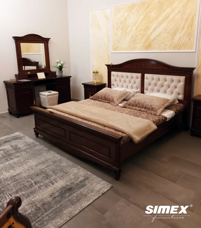 Кровать двуспальная Карина Simex 180х200 из массива дерева