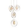 Подвесной светильник Delight Collection P60669-4 gold/clear