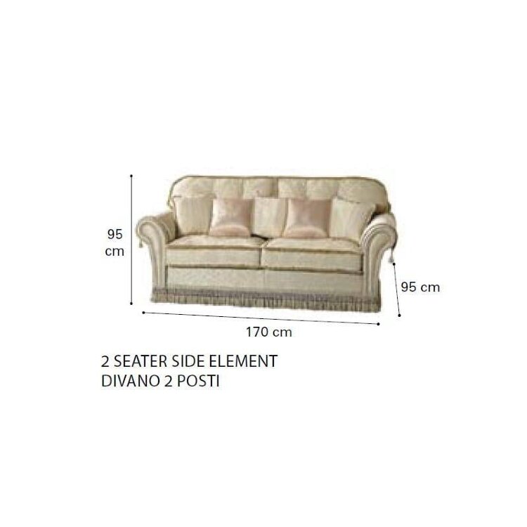 Диван 2-местный Camelgroup Decor ткань ВABILON DAMASCO