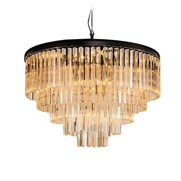 Люстра Delight Collection Odeon 10A black/amber