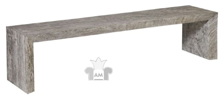 Банкетка Phillips Collection Waterfall Bench Grey Stone