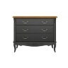 Комод 3 ящика Тиволи WOOD, Черный/Ясень Комод 3 ящика Тиволи WOOD, Черный/Ясень
